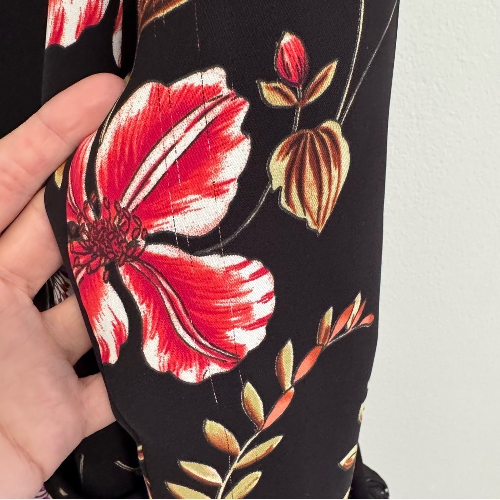Express Floral Tie Sleeve Blazer - Picture 5 of 8